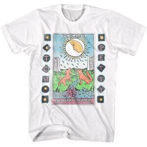 Tom Petty Tarot Card White Retro Music Fan T-Shirt
